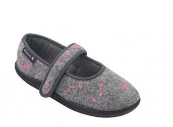 Une ballerine avec bride velcro